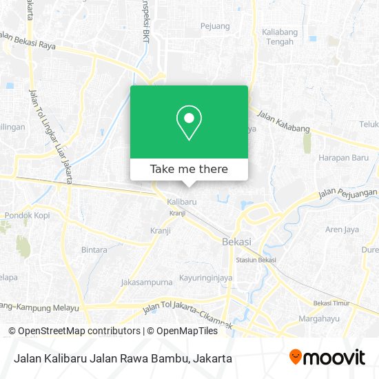 Jalan Kalibaru Jalan Rawa Bambu map