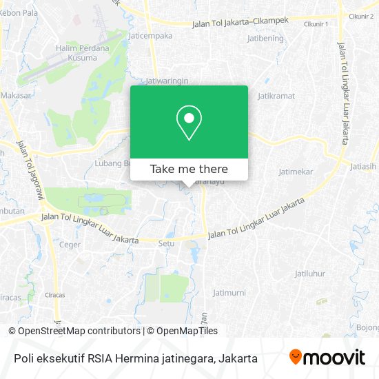 Poli eksekutif RSIA Hermina jatinegara map