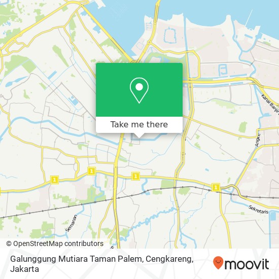 Galunggung Mutiara Taman Palem, Cengkareng map