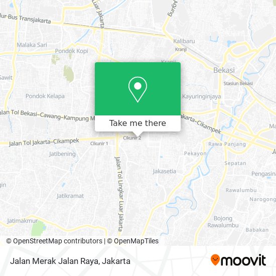 Jalan Merak Jalan Raya map