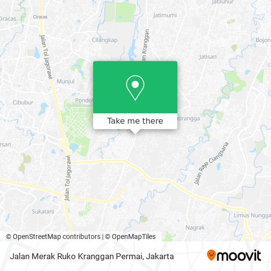 Jalan Merak Ruko Kranggan Permai map