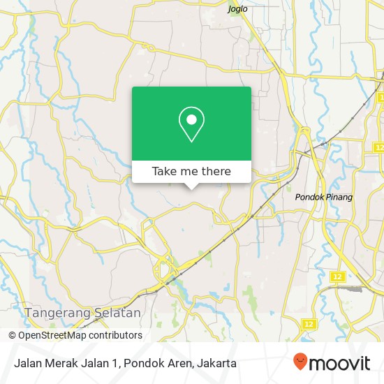 Jalan Merak Jalan 1, Pondok Aren map