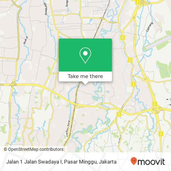 Jalan 1 Jalan Swadaya I, Pasar Minggu map