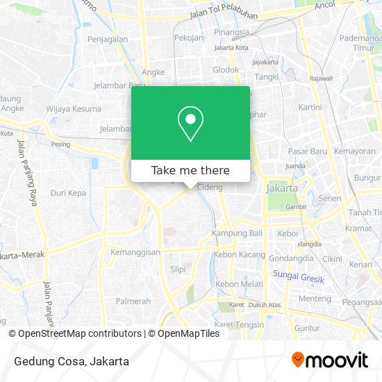 Gedung Cosa map