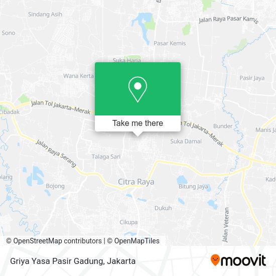 Griya Yasa Pasir Gadung, Cikupa map