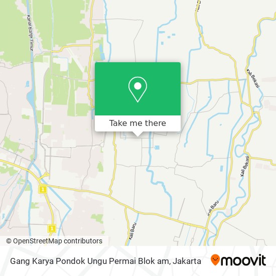 Gang Karya Pondok Ungu Permai Blok am map