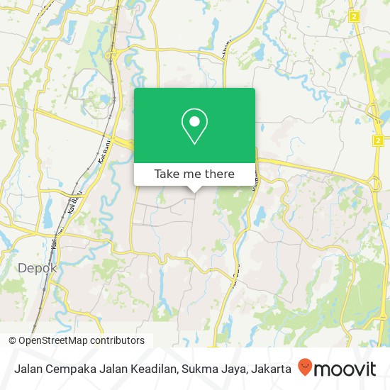 Jalan Cempaka Jalan Keadilan, Sukma Jaya map