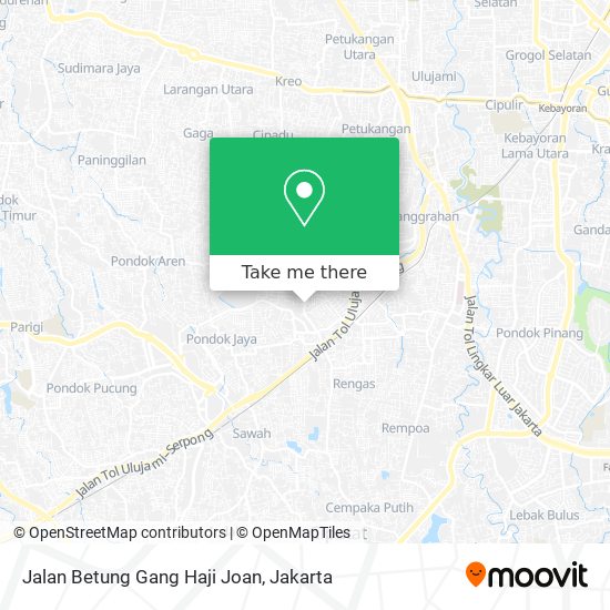 Jalan Betung Gang Haji Joan map