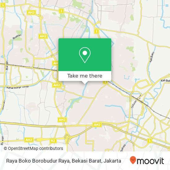 Raya Boko Borobudur Raya, Bekasi Barat map