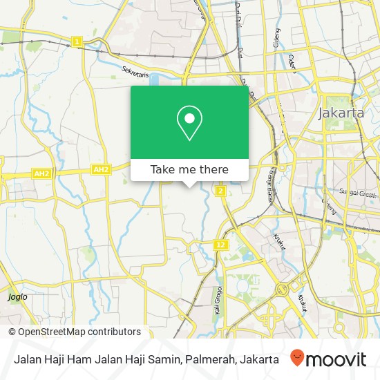 Jalan Haji Ham Jalan Haji Samin, Palmerah map