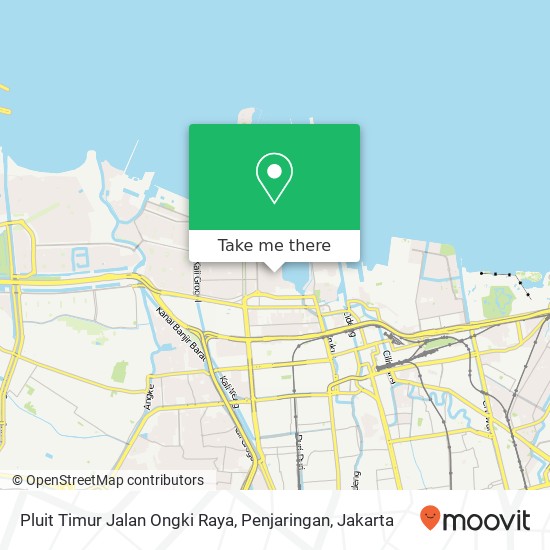 Pluit Timur Jalan Ongki Raya, Penjaringan map