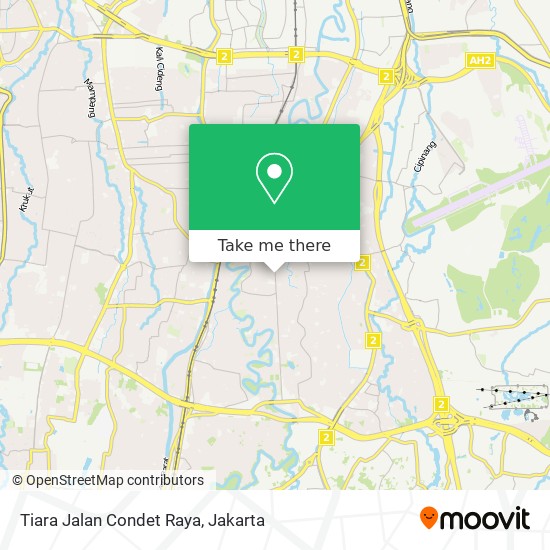 Tiara Jalan Condet Raya map