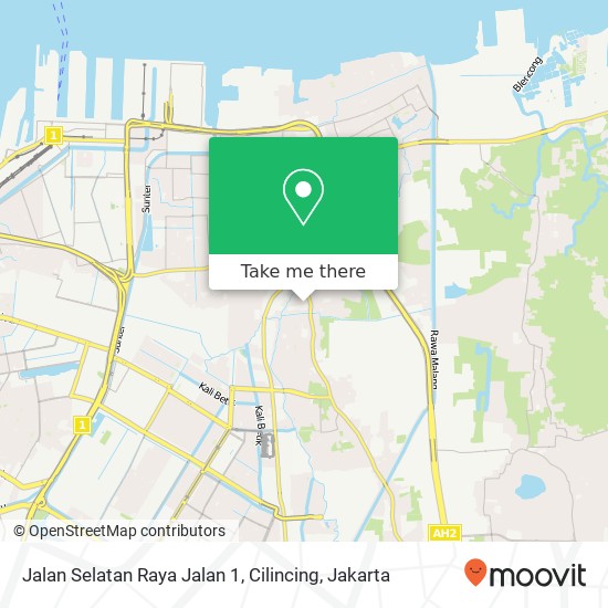 Jalan Selatan Raya Jalan 1, Cilincing map