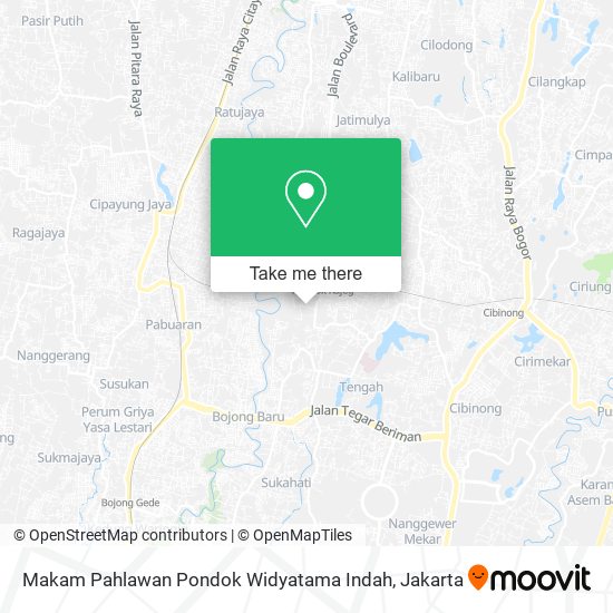 Makam Pahlawan Pondok Widyatama Indah map