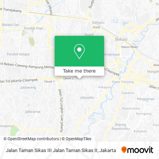 Jalan Taman Sikas III Jalan Taman Sikas II map