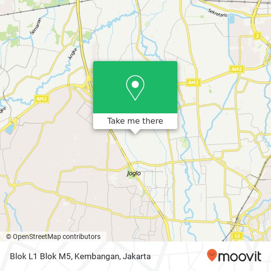 Blok L1 Blok M5, Kembangan map