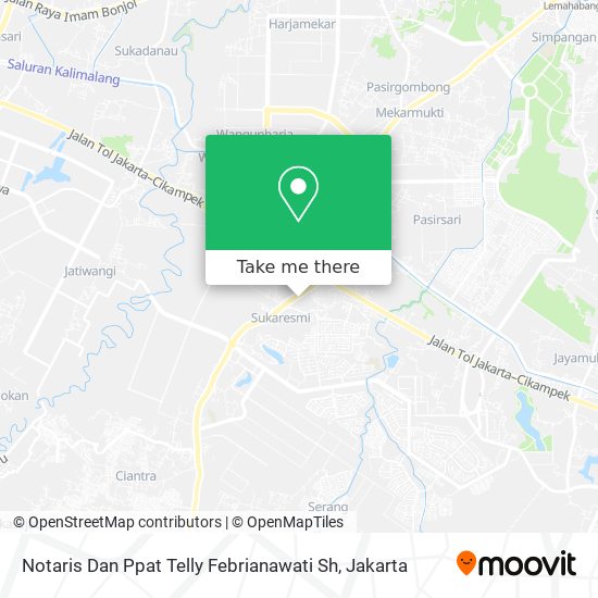 Notaris Dan Ppat Telly Febrianawati Sh map