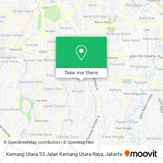 Kemang Utara 33 Jalan Kemang Utara Raya map