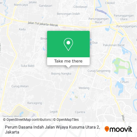 Perum Dasana Indah Jalan Wijaya Kusuma Utara 2 map