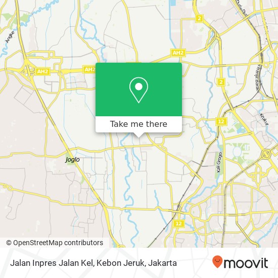 Jalan Inpres Jalan Kel, Kebon Jeruk map