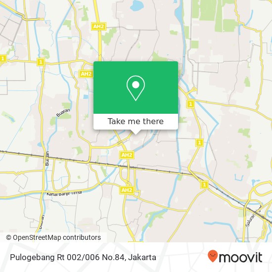 Pulogebang Rt 002/006 No.84 map