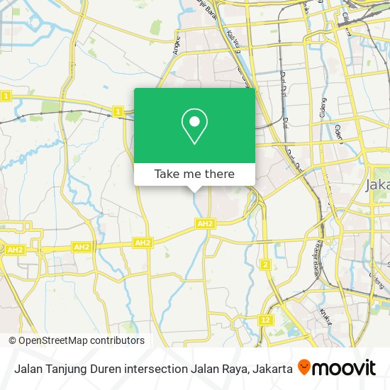 Jalan Tanjung Duren intersection Jalan Raya map