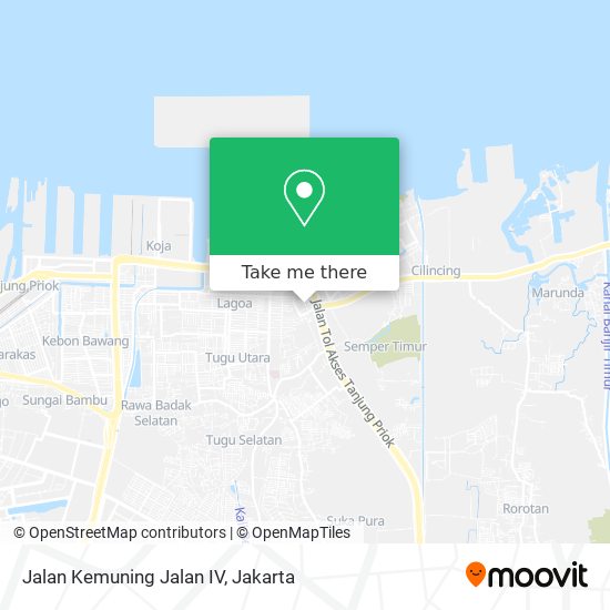 Jalan Kemuning Jalan IV map