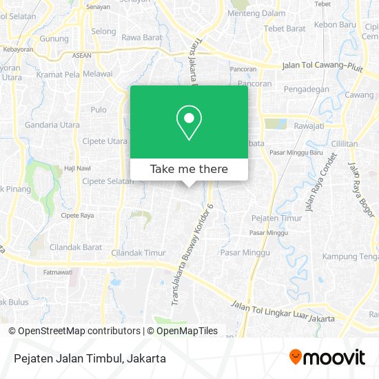 Pejaten Jalan Timbul map