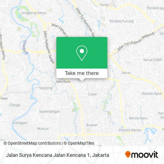 Jalan Surya Kencana Jalan Kencana 1 map