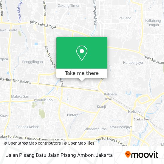 Jalan Pisang Batu Jalan Pisang Ambon map