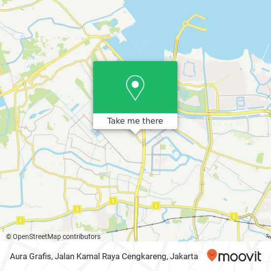 Aura Grafis, Jalan Kamal Raya Cengkareng map