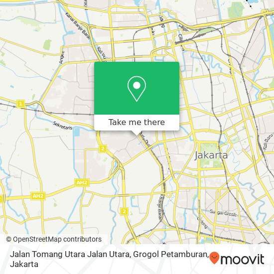 Jalan Tomang Utara Jalan Utara, Grogol Petamburan map