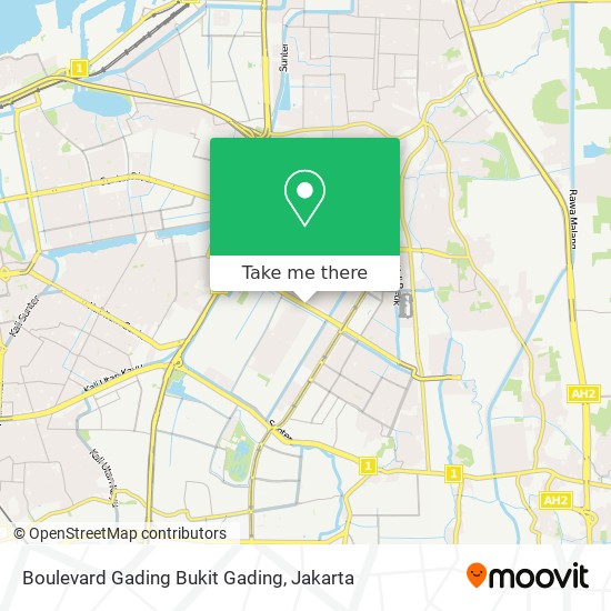 Boulevard Gading Bukit Gading map