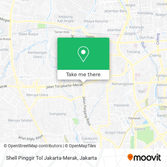 Shell Pinggir Tol Jakarta-Merak map