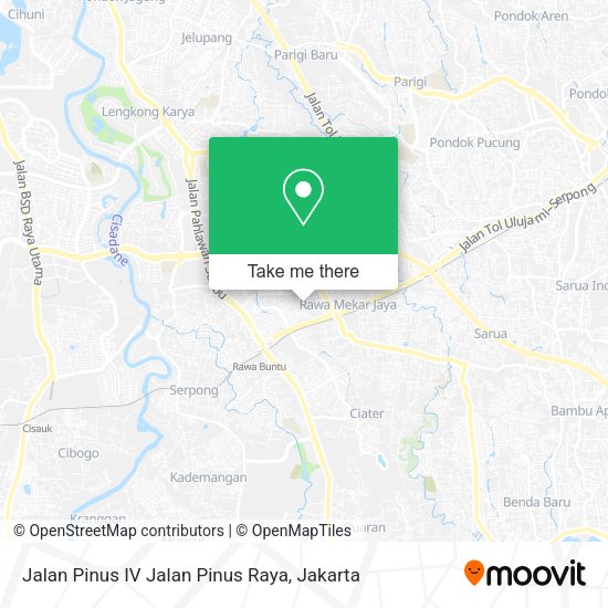 Jalan Pinus IV Jalan Pinus Raya map