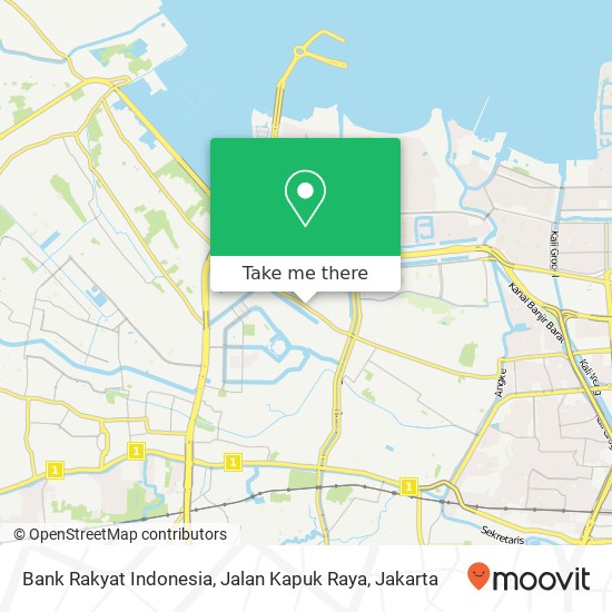 Bank Rakyat Indonesia, Jalan Kapuk Raya map