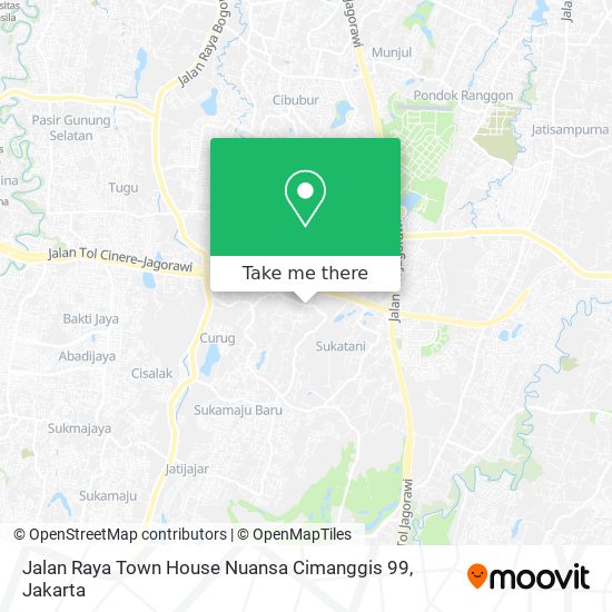 Jalan Raya Town House Nuansa Cimanggis 99 map