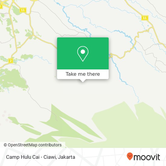 Camp Hulu Cai - Ciawi map