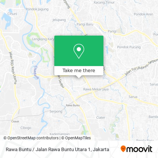 Rawa Buntu / Jalan Rawa Buntu Utara 1 map