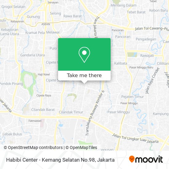 Habibi Center - Kemang Selatan No.98 map