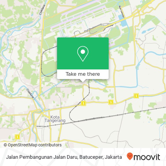 Jalan Pembangunan Jalan Daru, Batuceper map