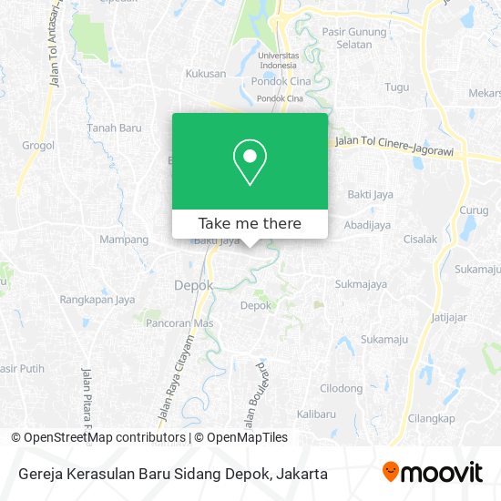 Gereja Kerasulan Baru Sidang Depok map