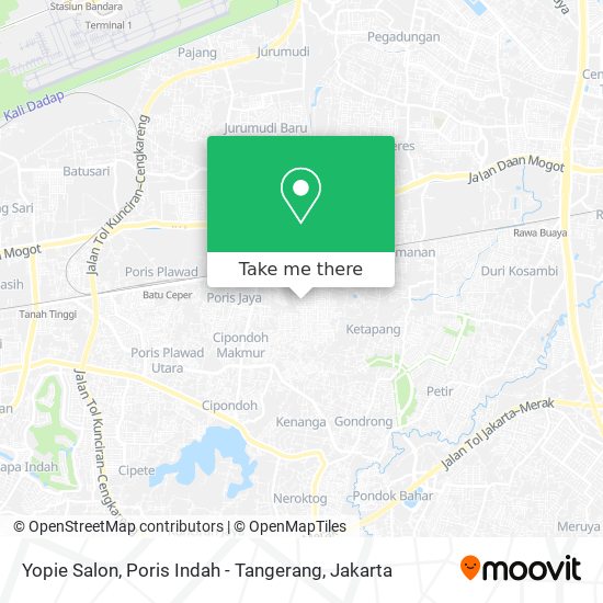Yopie Salon, Poris Indah - Tangerang map