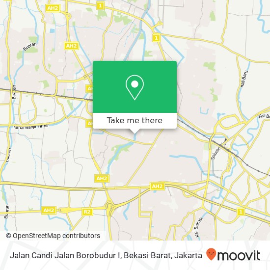 Jalan Candi Jalan Borobudur I, Bekasi Barat map