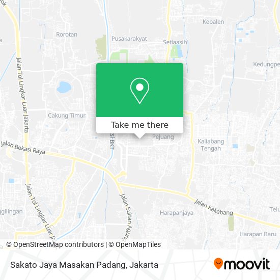 Sakato Jaya Masakan Padang map