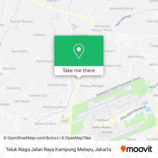 Teluk Naga Jalan Raya Kampung Melayu map