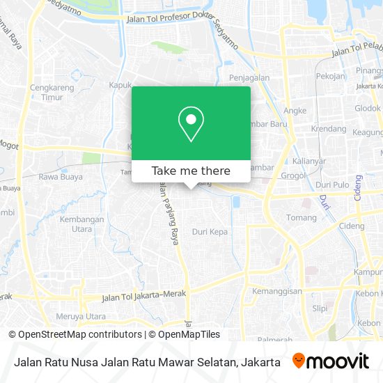 Jalan Ratu Nusa Jalan Ratu Mawar Selatan map