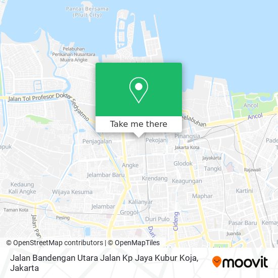 Jalan Bandengan Utara Jalan Kp Jaya Kubur Koja map