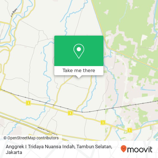 Anggrek I Tridaya Nuansa Indah, Tambun Selatan map