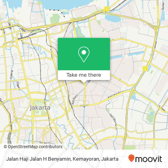 Jalan Haji Jalan H Benyamin, Kemayoran map